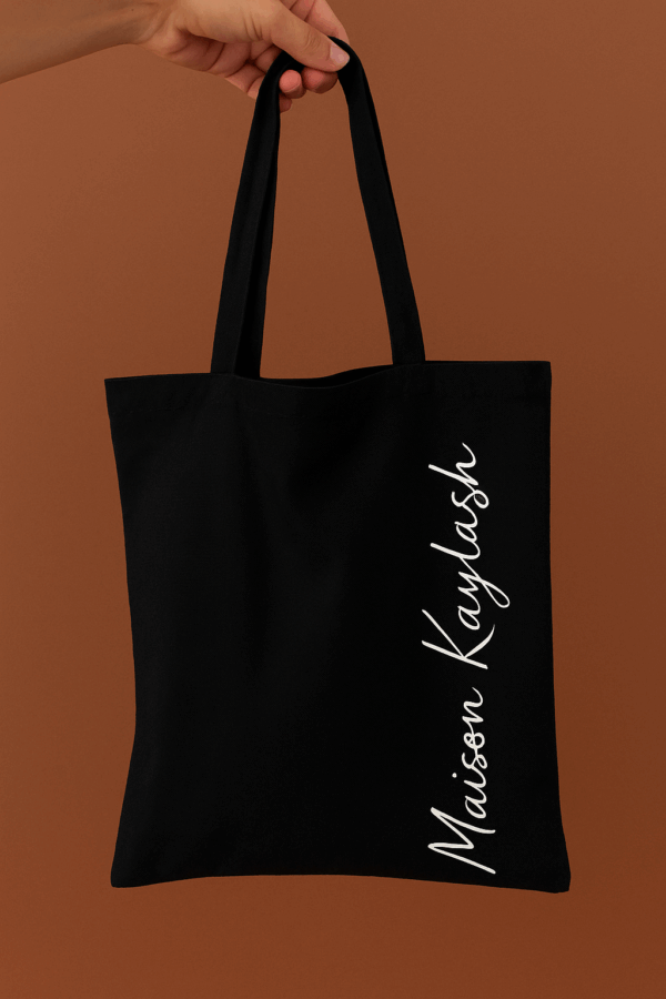 Sac en tissu noir - Maison Kaylash