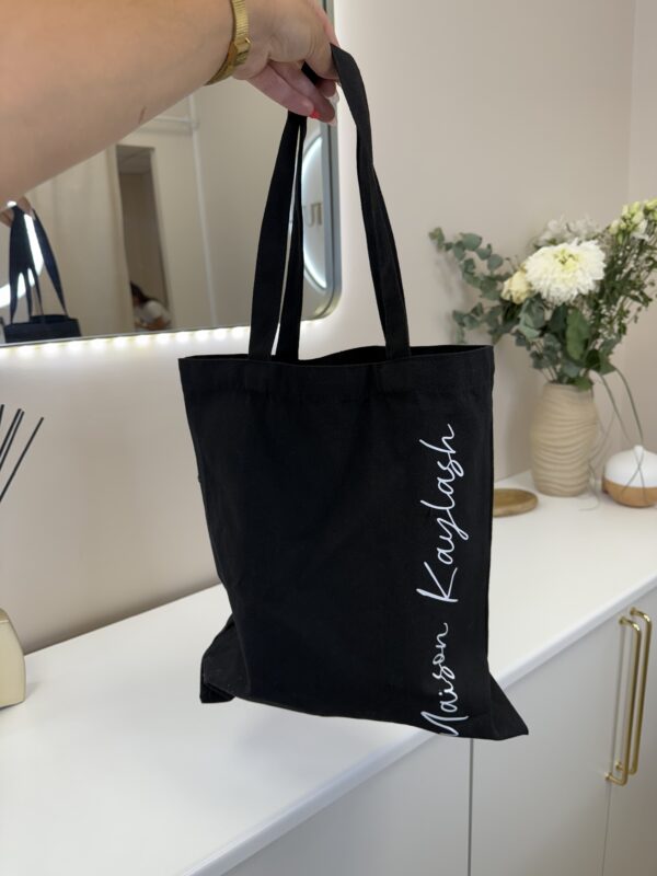Sac en tissu noir - Maison Kaylash – Image 2